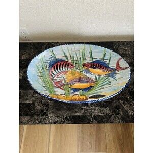 Beautiful Hand Painted Italian Ceramic Platter